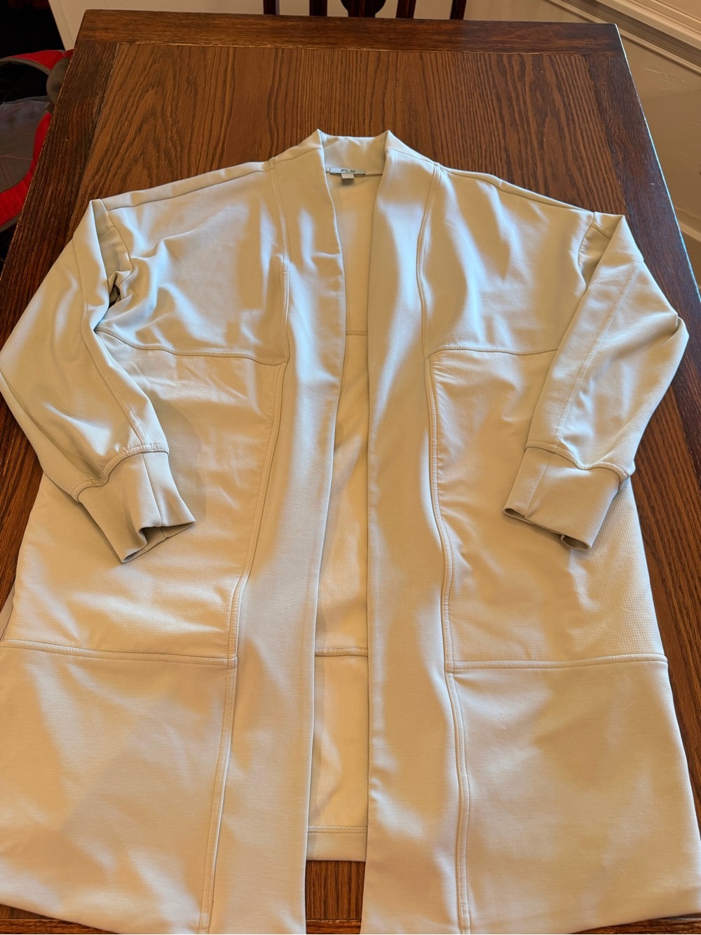 Mint Open Front Long Cardigan